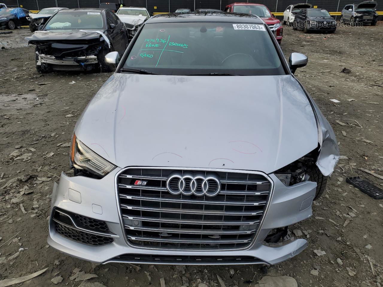 2015 Audi S3 Premium Plus Silver vin: WAUBFGFF4F1077742