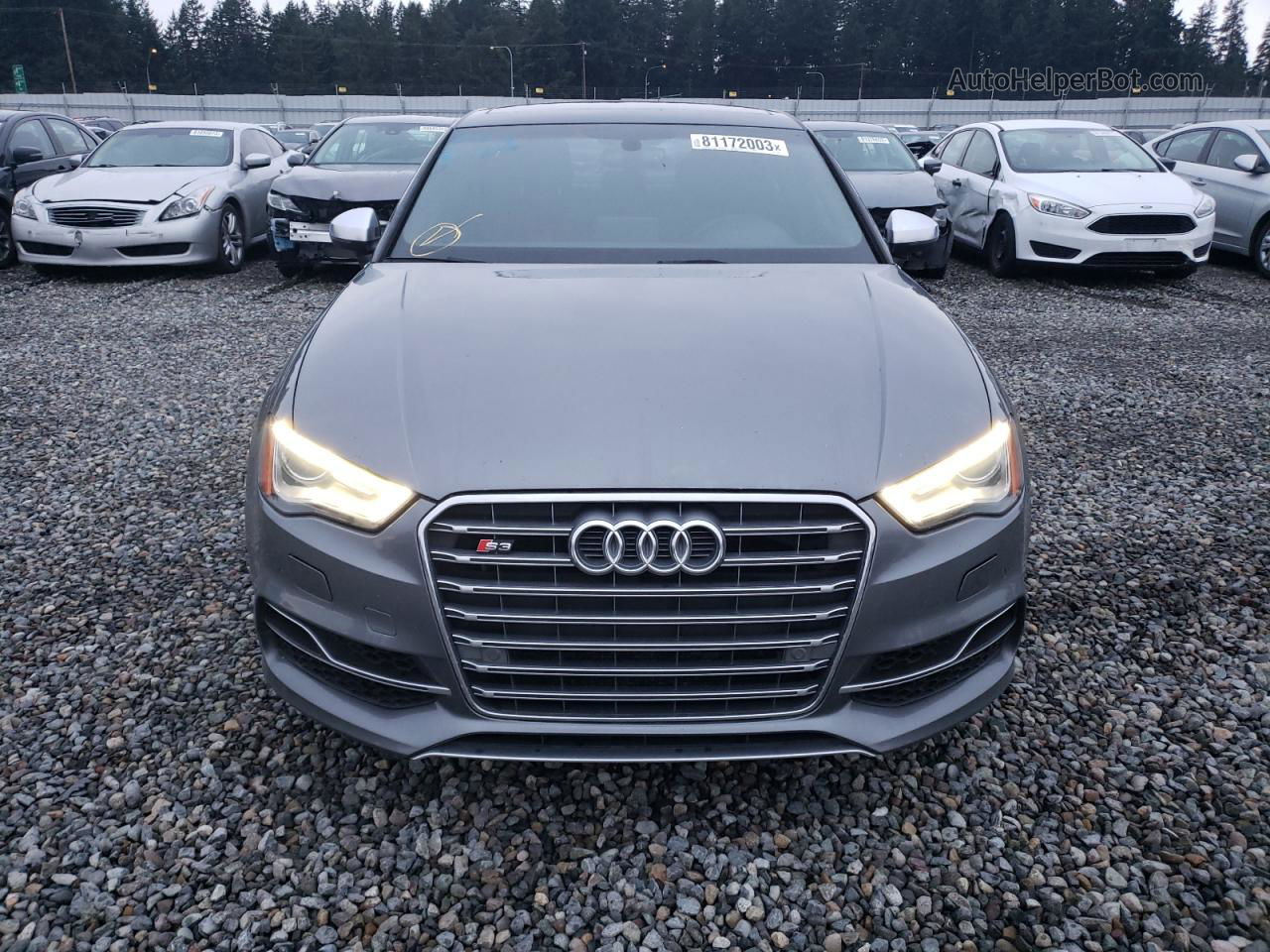 2015 Audi S3 Premium Plus Gray vin: WAUBFGFF4F1138006