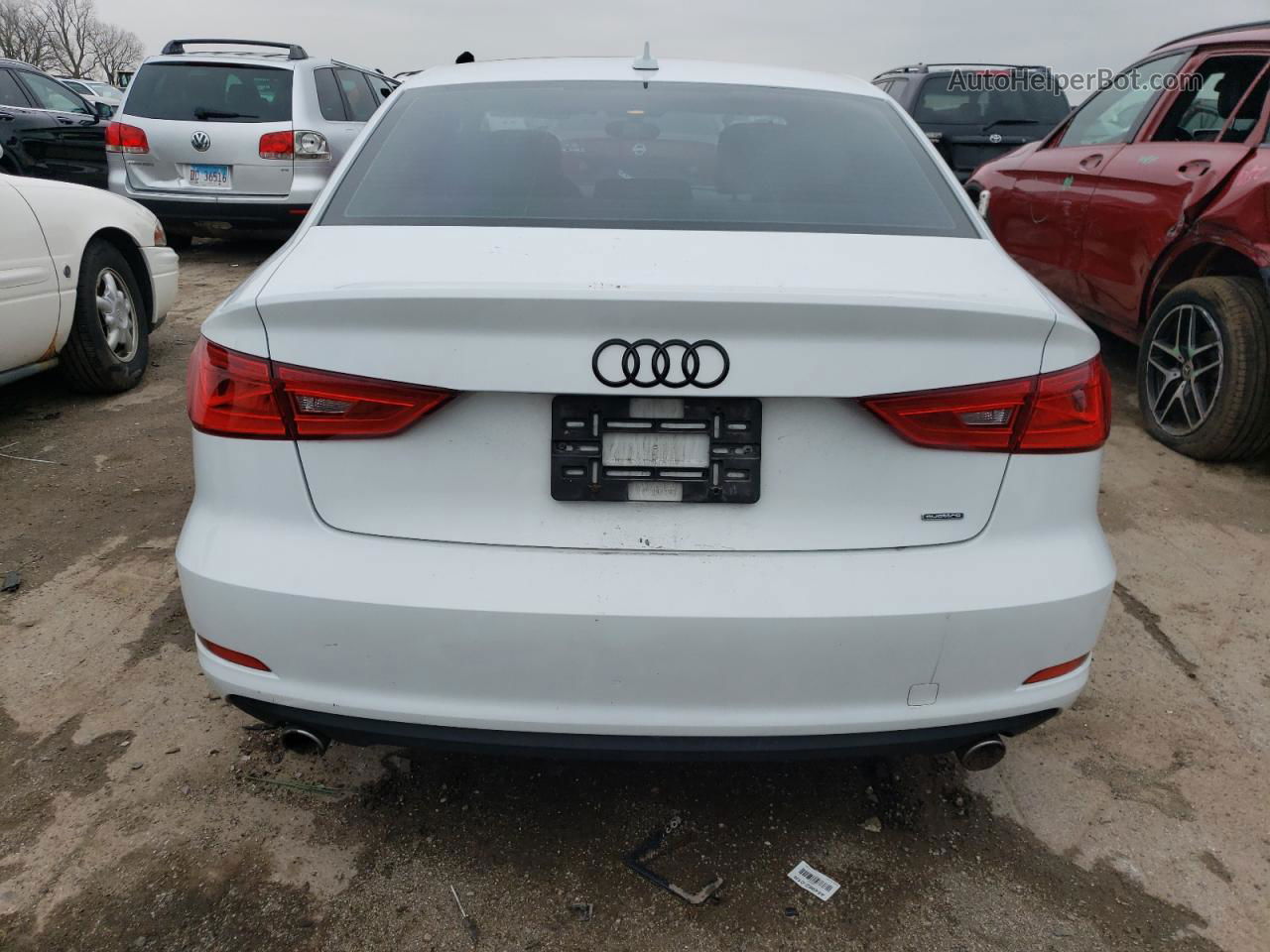 2015 Audi A3 Premium White vin: WAUBFGFF5F1012351