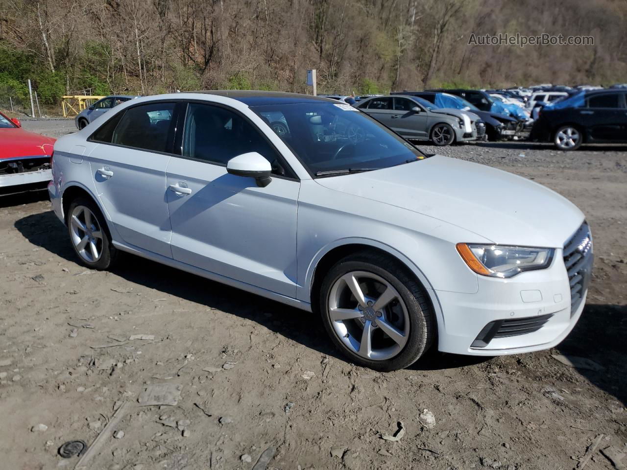 2015 Audi A3 Premium White vin: WAUBFGFF5F1125992