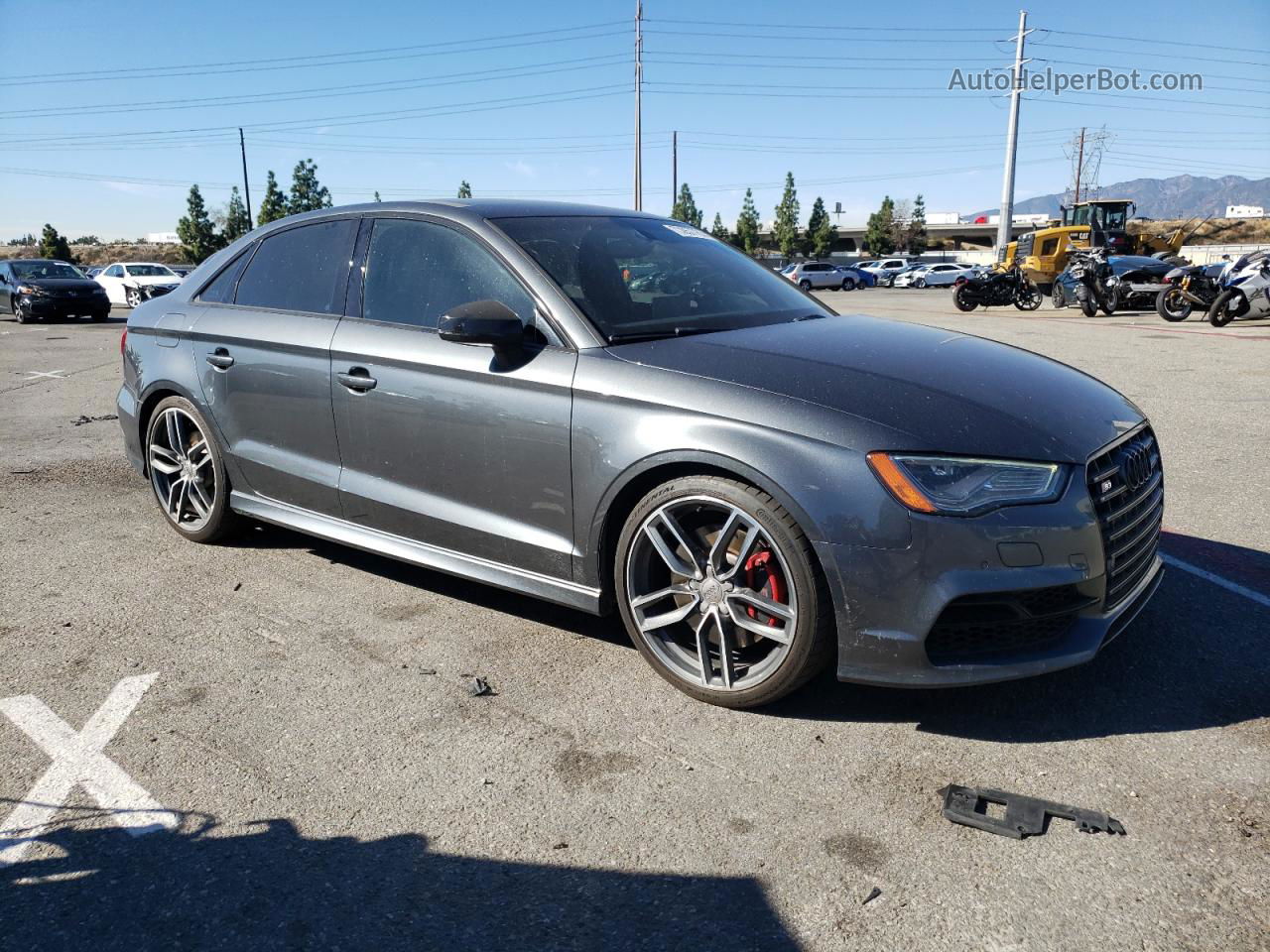 2015 Audi S3 Premium Plus Gray vin: WAUBFGFF6F1037369