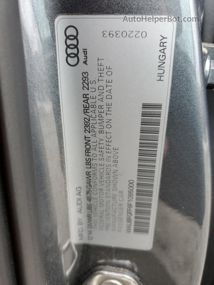2015 Audi A3 Premium Gray vin: WAUBFGFF6F1095000