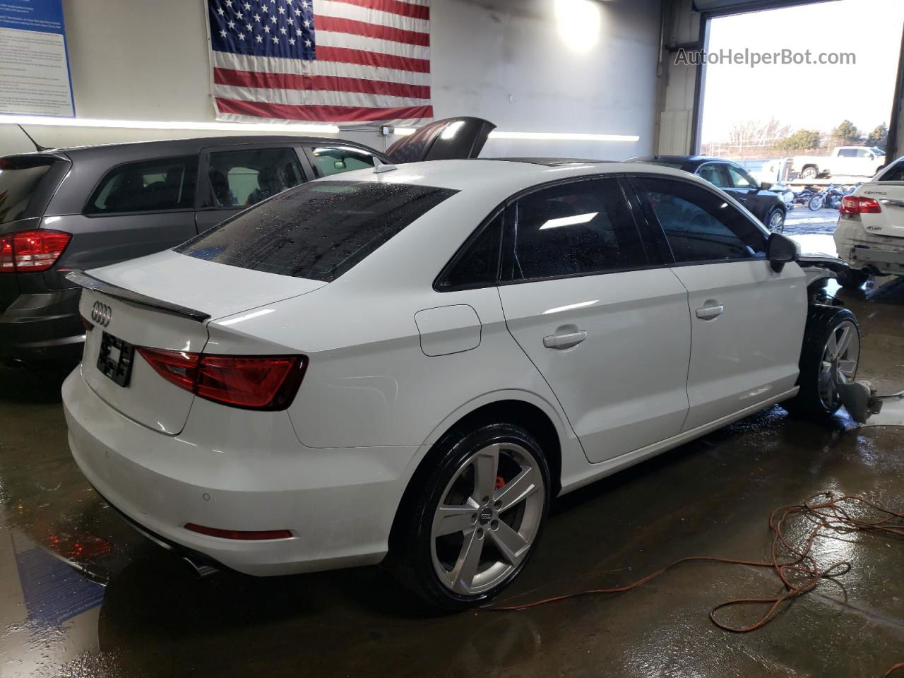 2015 Audi A3 Premium White vin: WAUBFGFF7F1086838