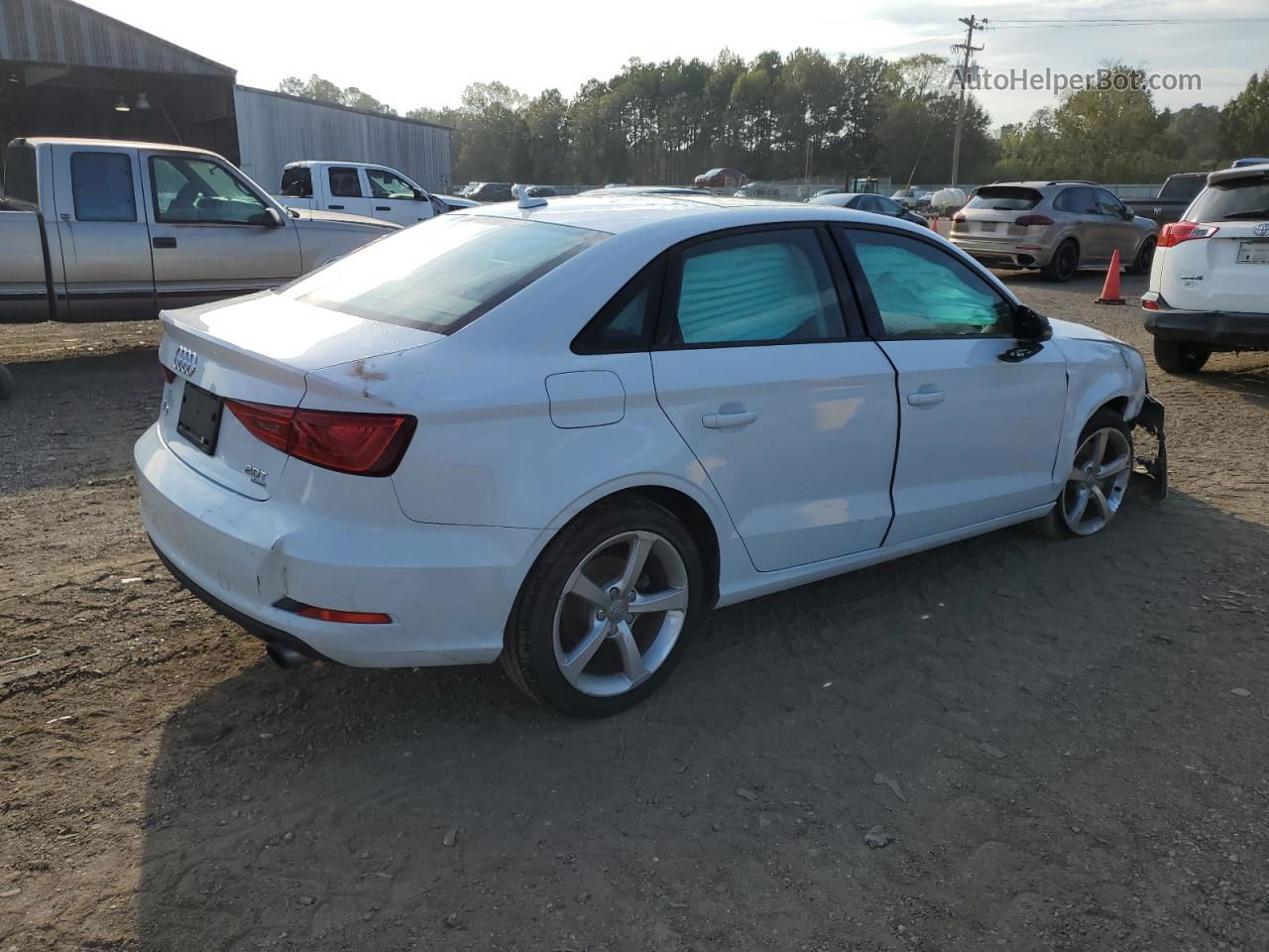 2015 Audi A3 Premium White vin: WAUBFGFF9F1004463