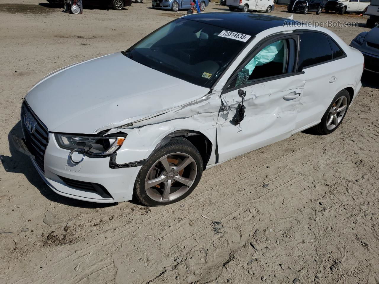 2015 Audi A3 Premium White vin: WAUBFGFFXF1009705