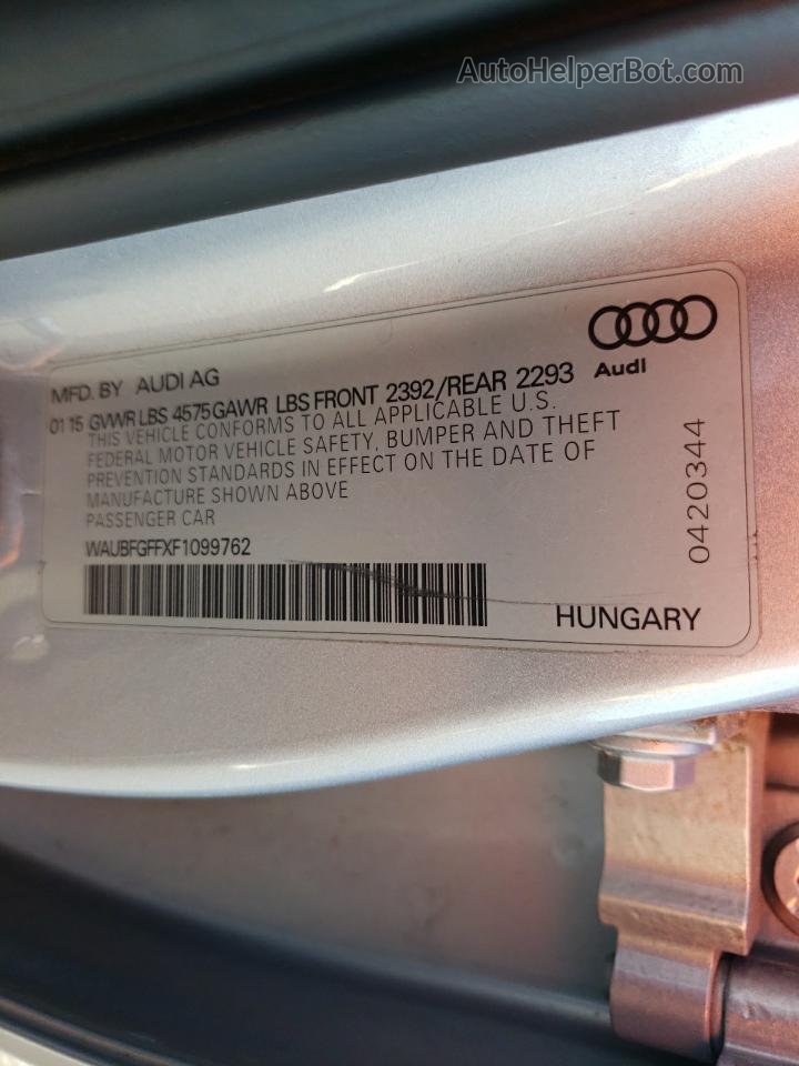2015 Audi A3 Premium Silver vin: WAUBFGFFXF1099762