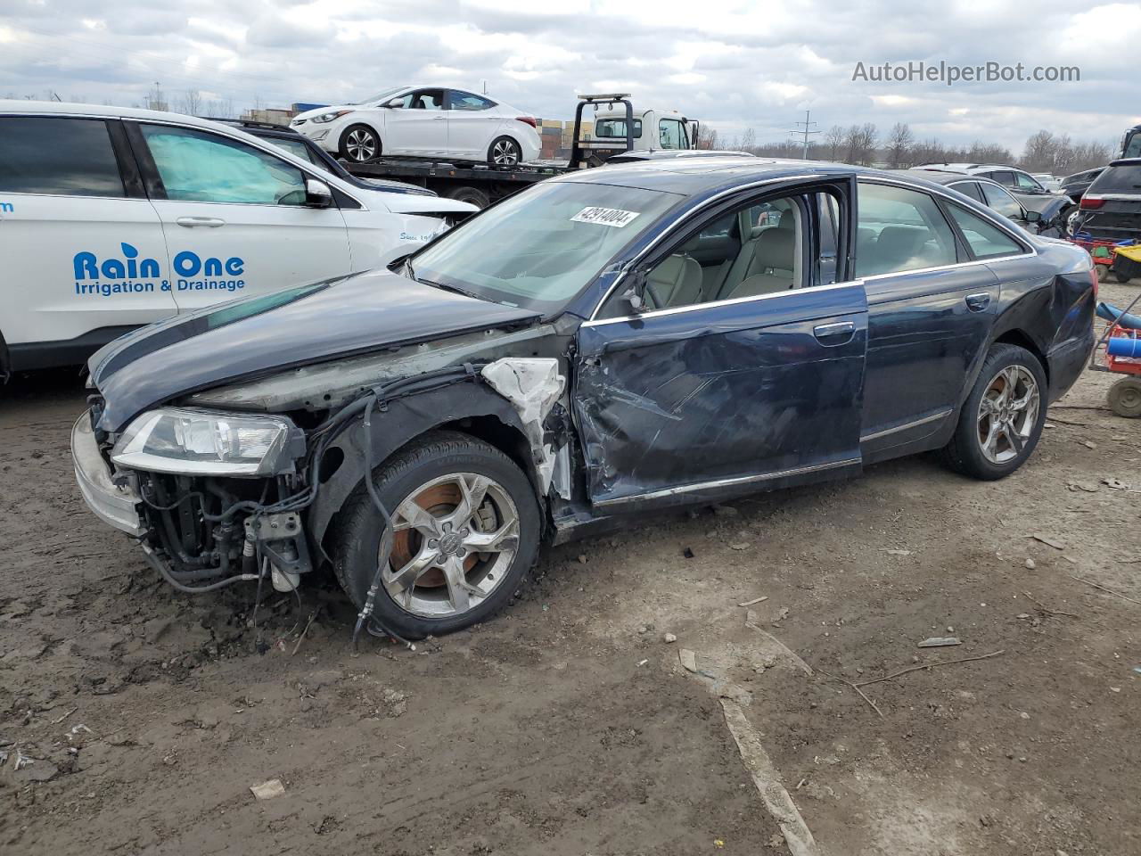 2011 Audi A6 Premium Синий vin: WAUBGAFB0BN023641