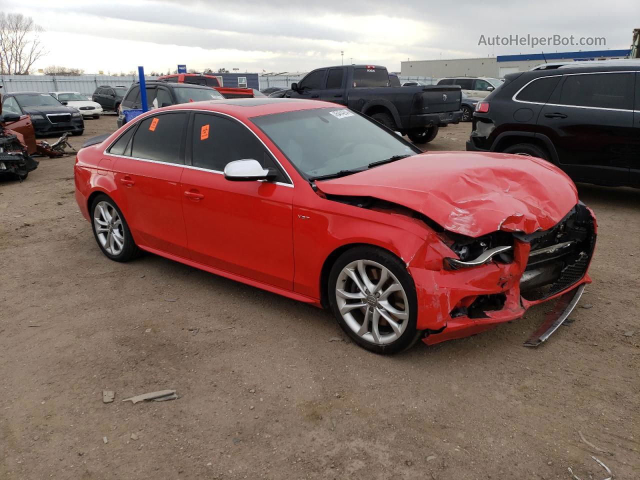 2012 Audi S4 Premium Plus Red vin: WAUBGAFL1CA070582