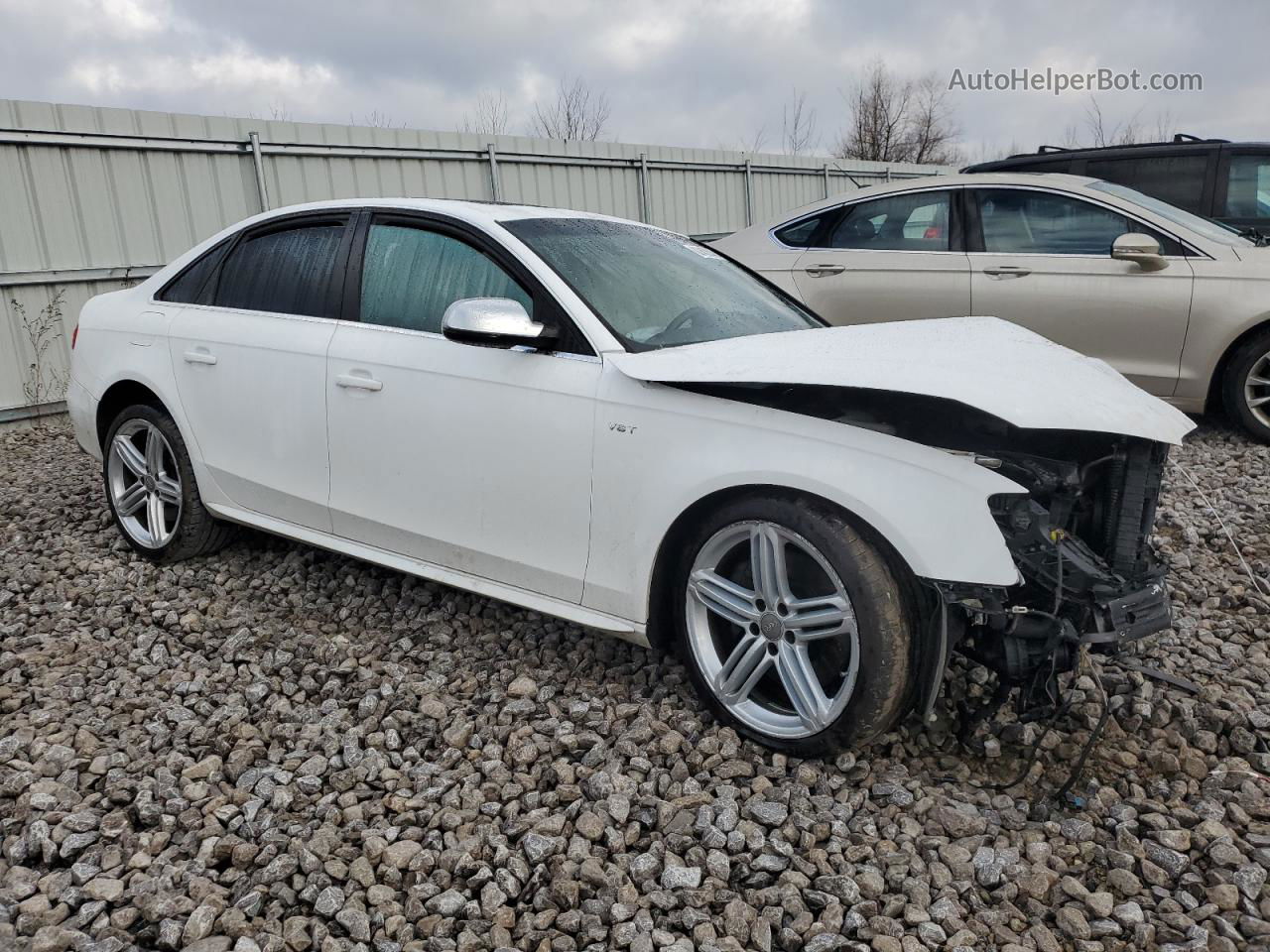 2012 Audi S4 Premium Plus Белый vin: WAUBGAFL5CA026312