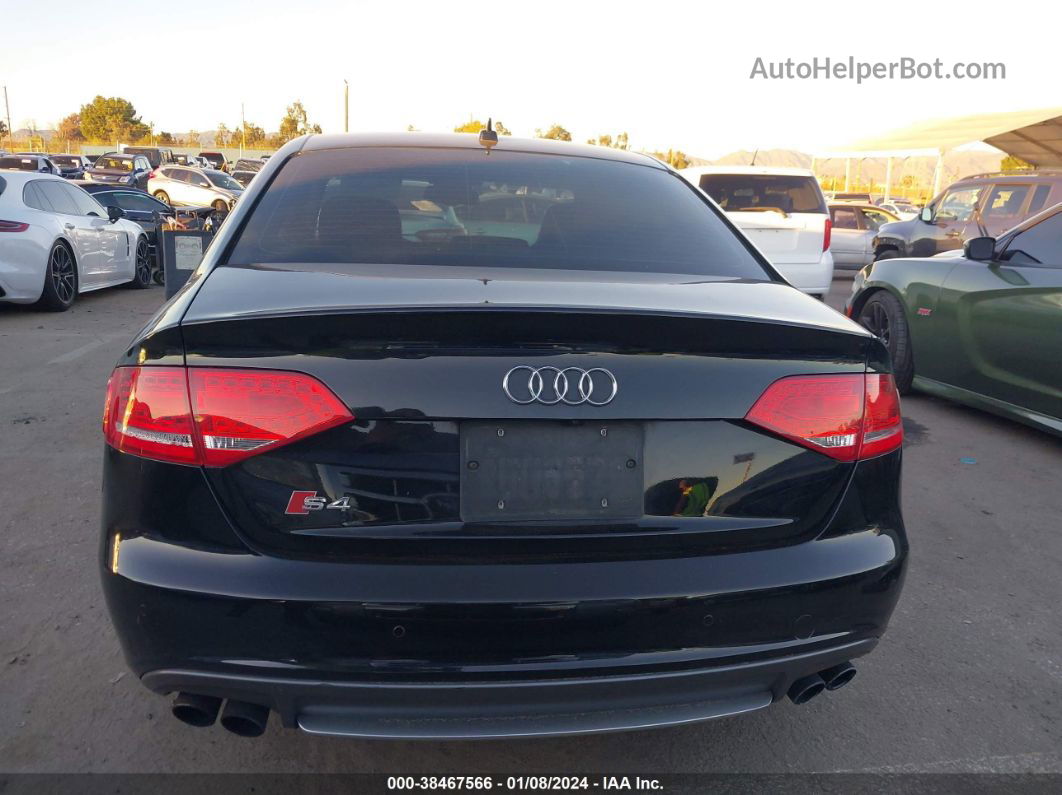 2012 Audi S4 3.0 Premium Plus Black vin: WAUBGAFL5CA072707