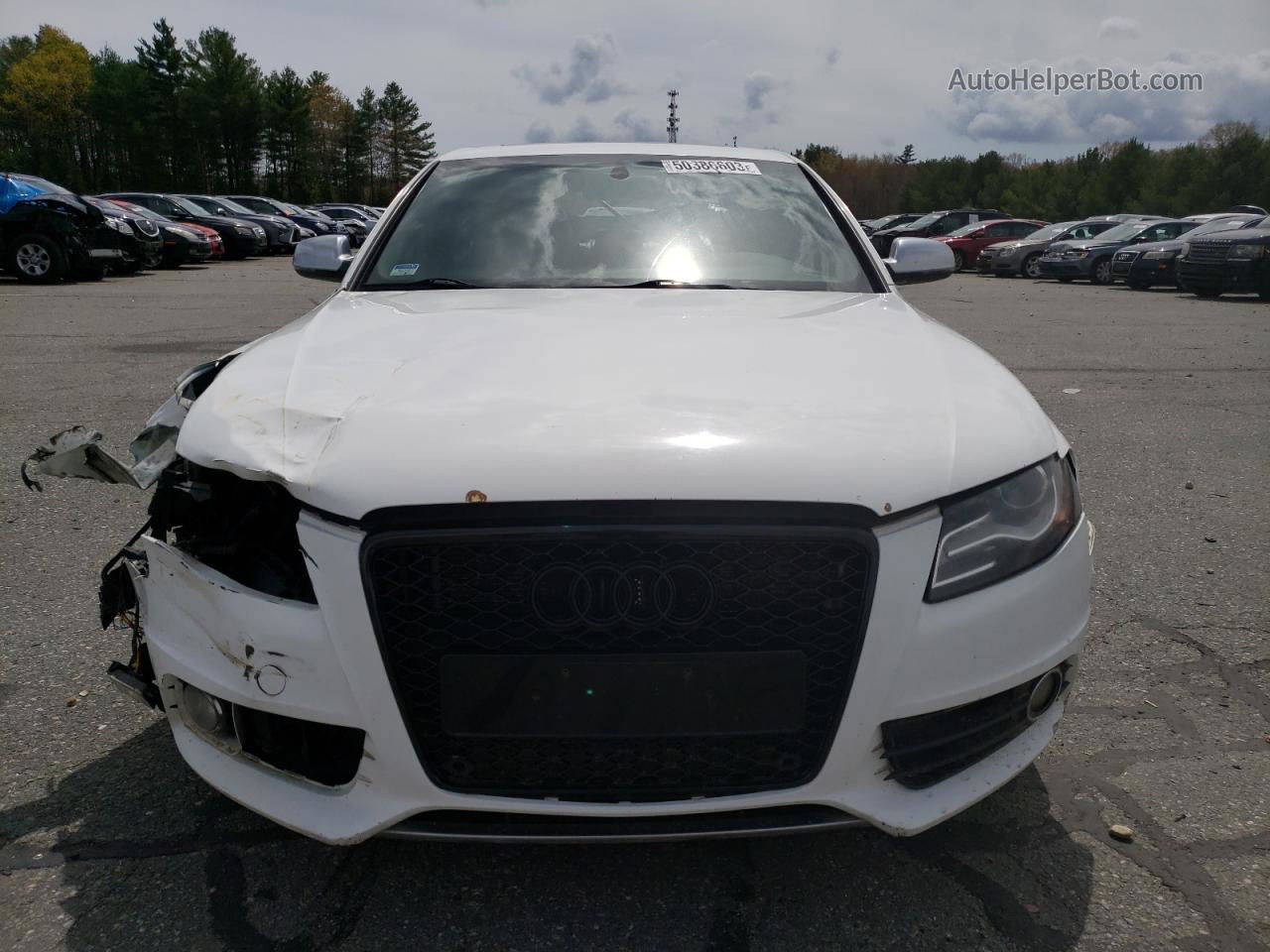 2012 Audi S4 Premium Plus White vin: WAUBGAFL6CA074207