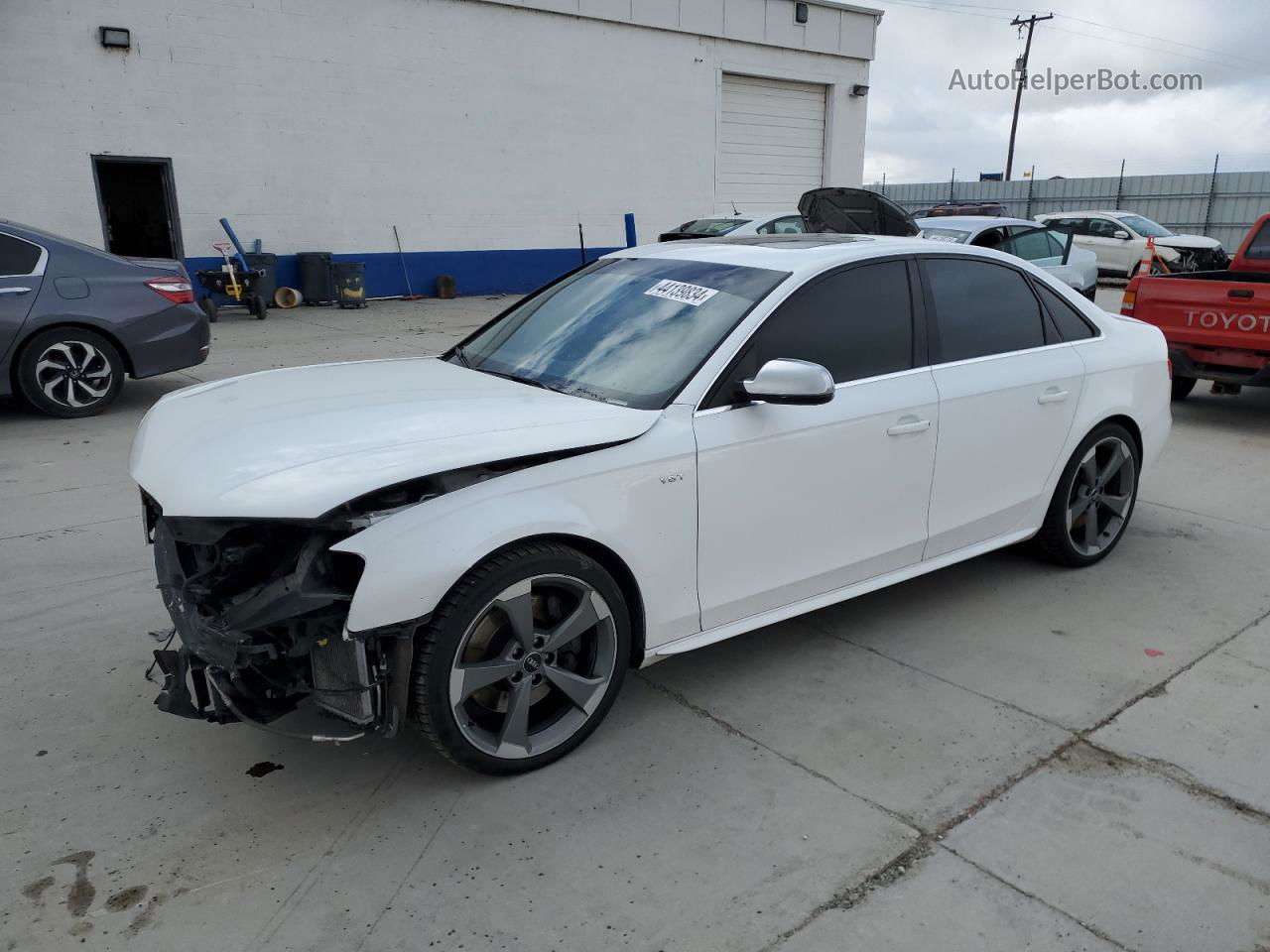 2012 Audi S4 Premium Plus White vin: WAUBGAFL9CA057451