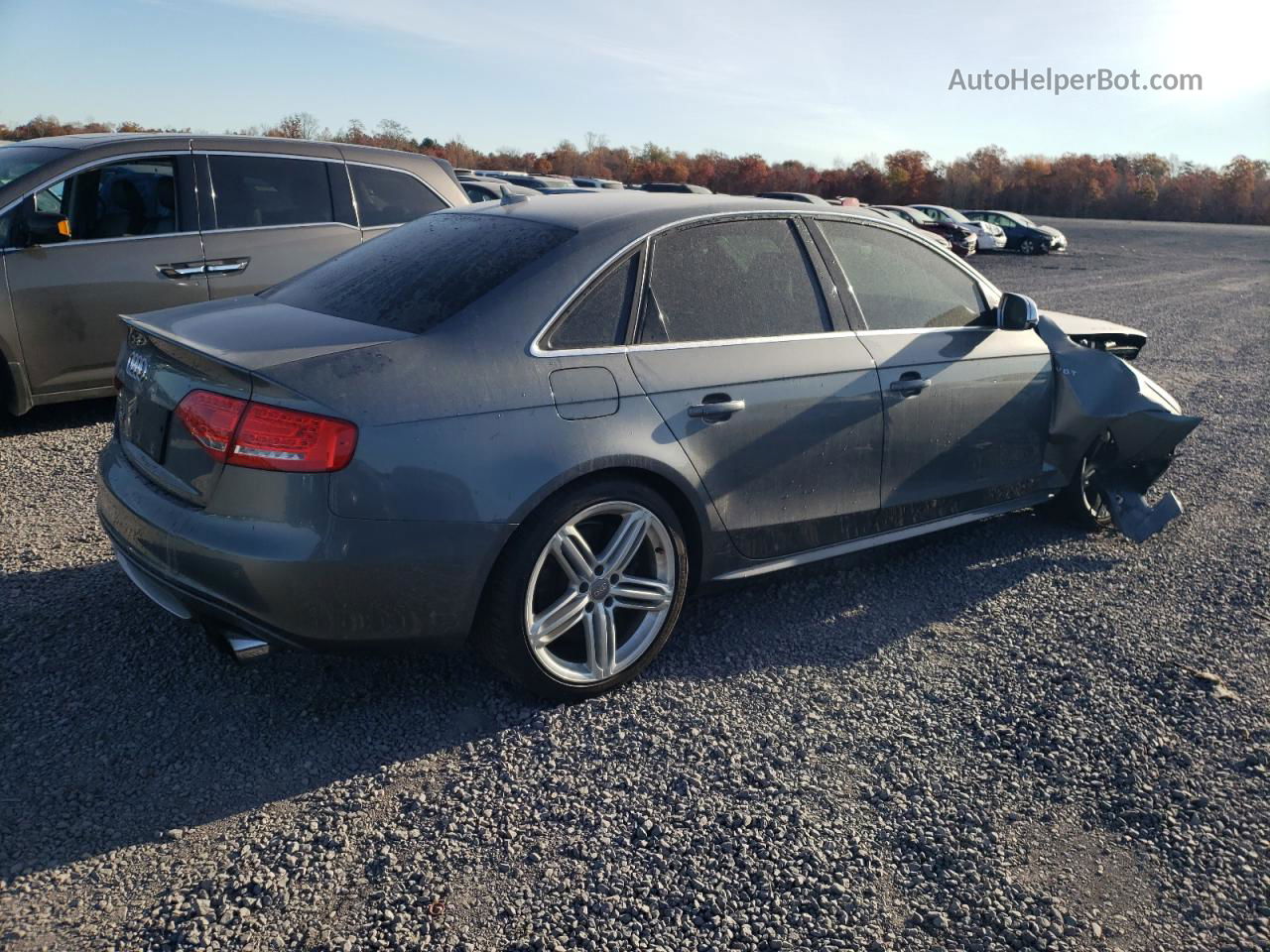 2012 Audi S4 Premium Plus Серый vin: WAUBGAFL9CA091602