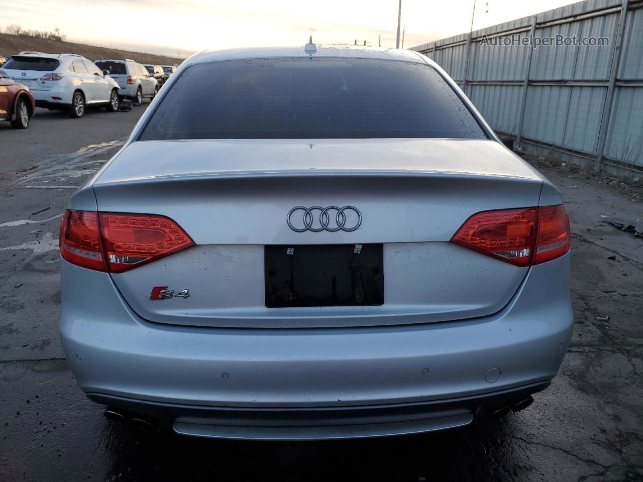 2012 Audi S4 Premium Plus Silver vin: WAUBGAFLXCA108763