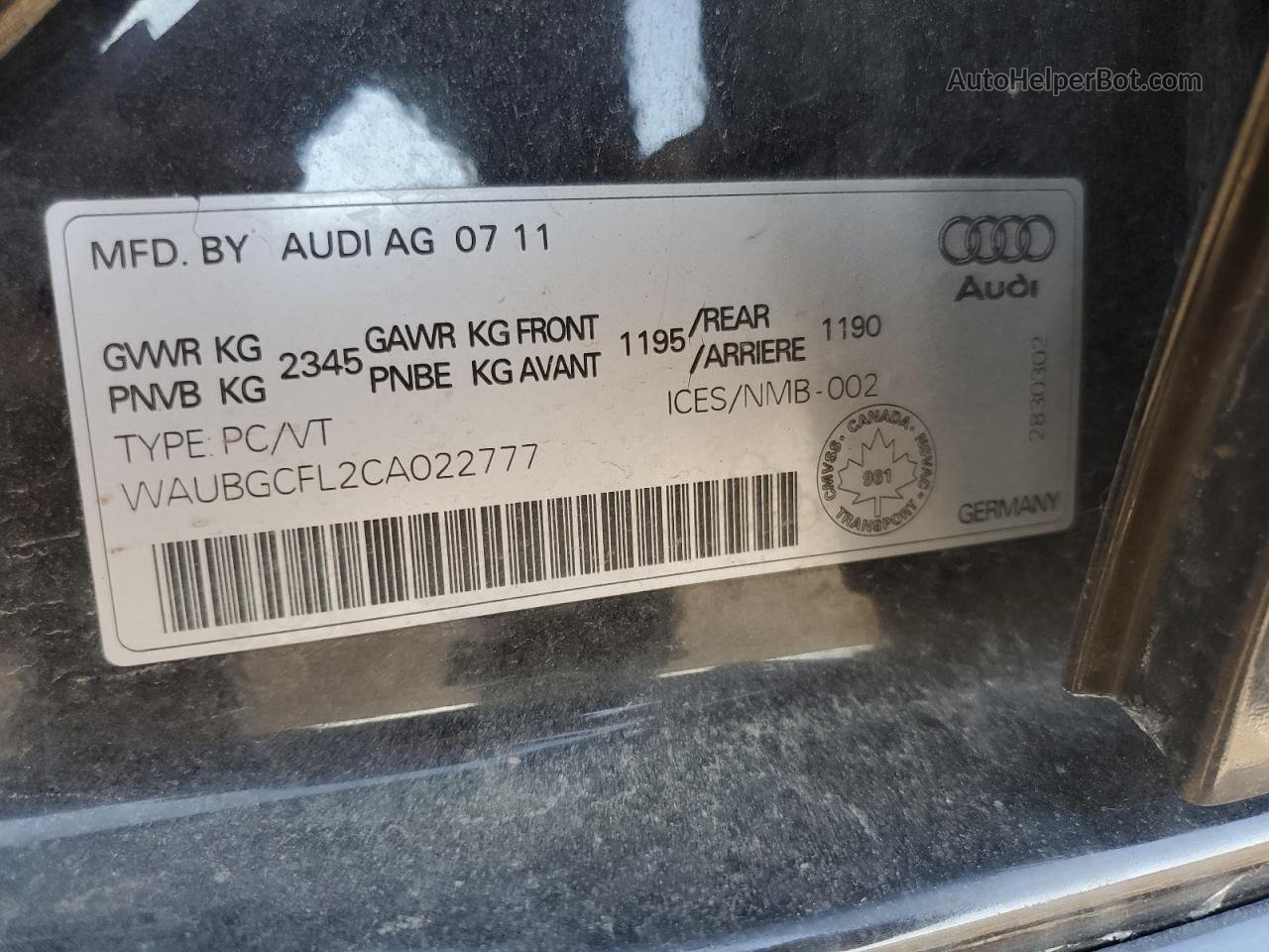 2012 Audi S4 Premium Plus Черный vin: WAUBGCFL2CA022777