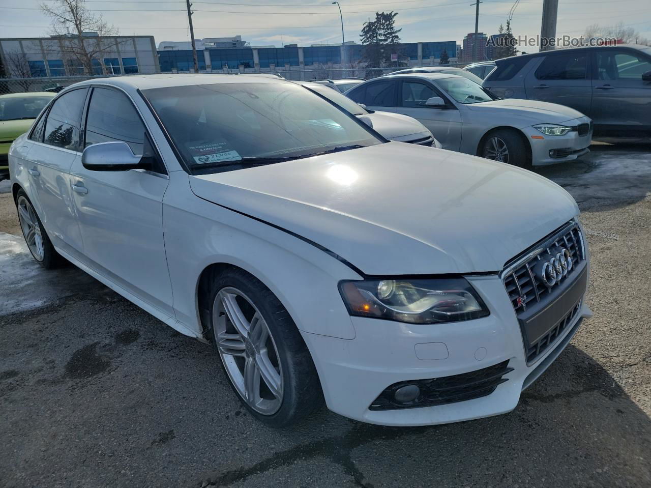 2012 Audi S4 Premium Plus White vin: WAUBGCFL9CA114064