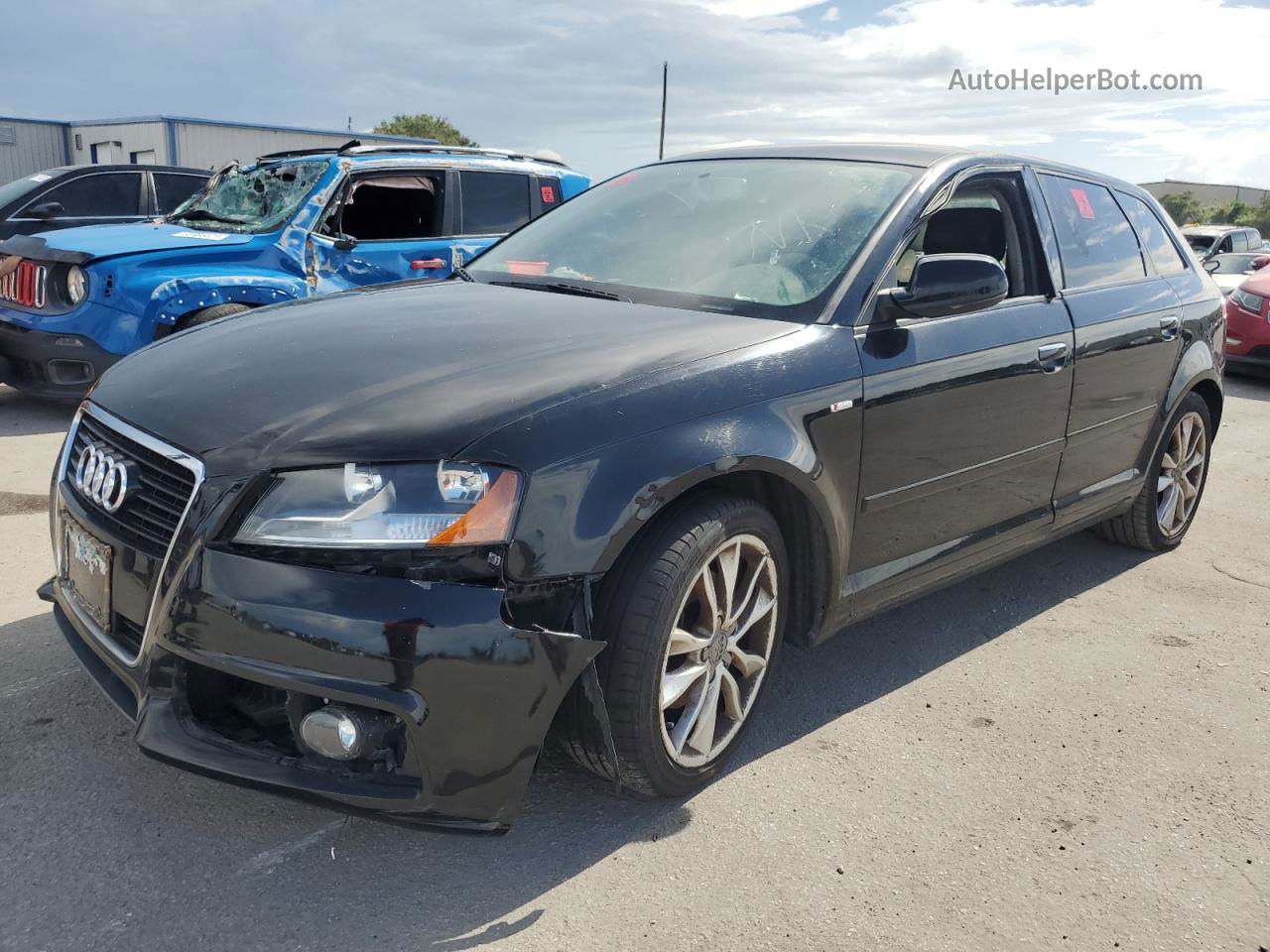 2012 Audi A3 Premium Black vin: WAUBJAFM6CA012445