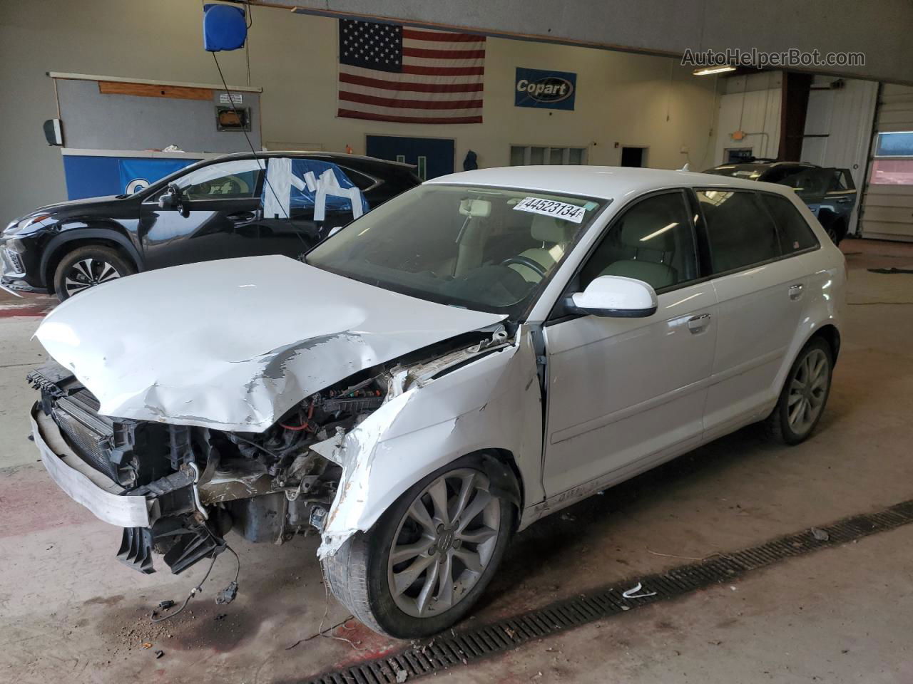 2012 Audi A3 Premium White vin: WAUBJAFM6CA064805