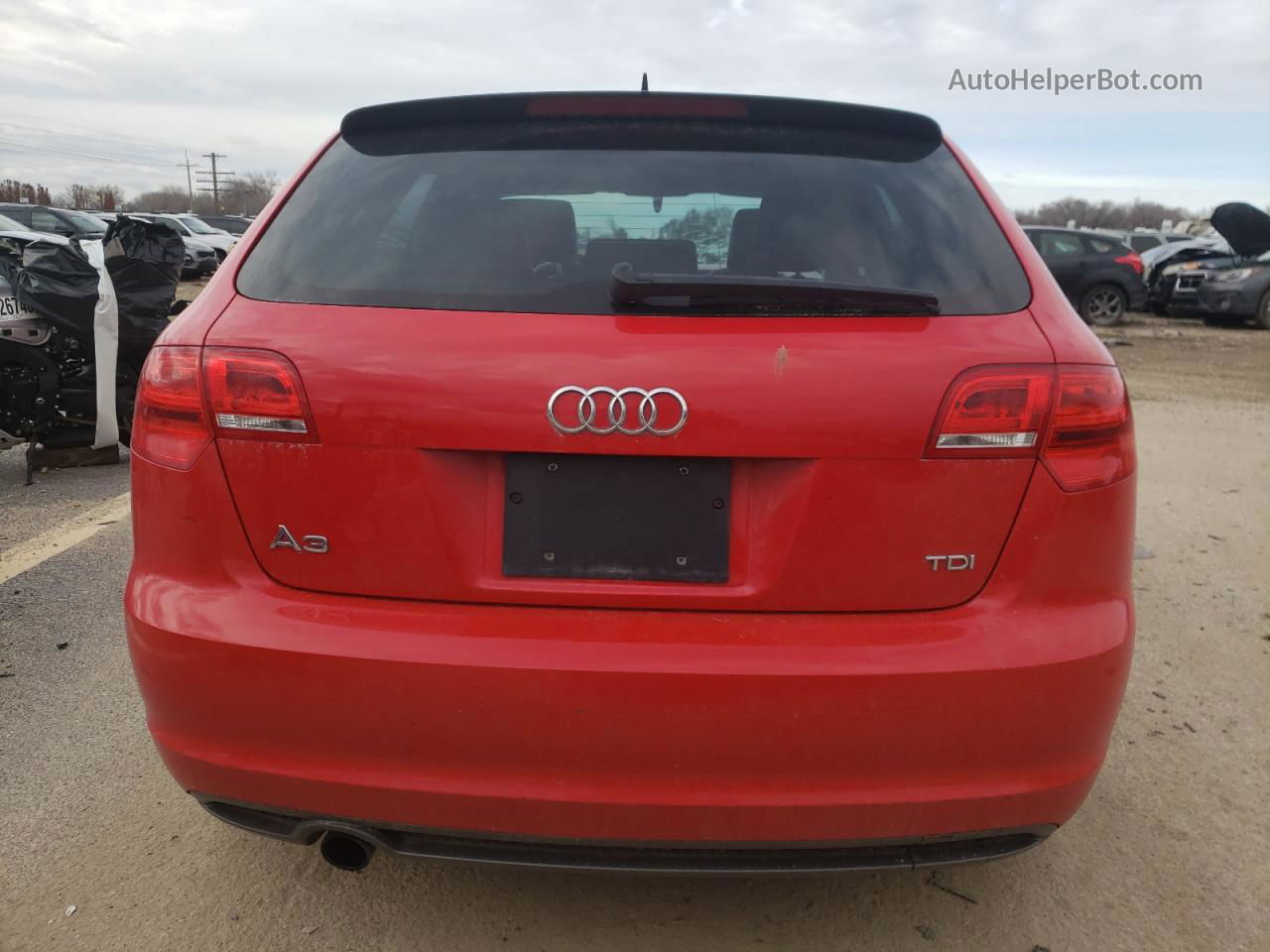 2012 Audi A3 Premium Red vin: WAUBJAFM6CA086822