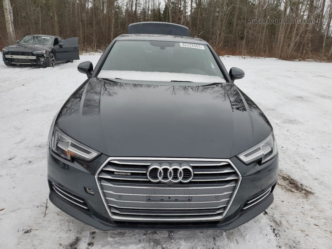 2017 Audi A4 Progressiv Gray vin: WAUBNAF45HN006981