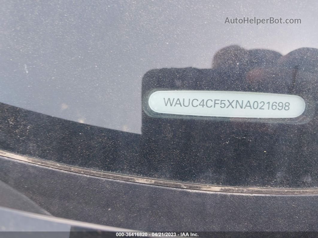 2022 Audi S5 Sportback Premium Plus Черный vin: WAUC4CF5XNA021698