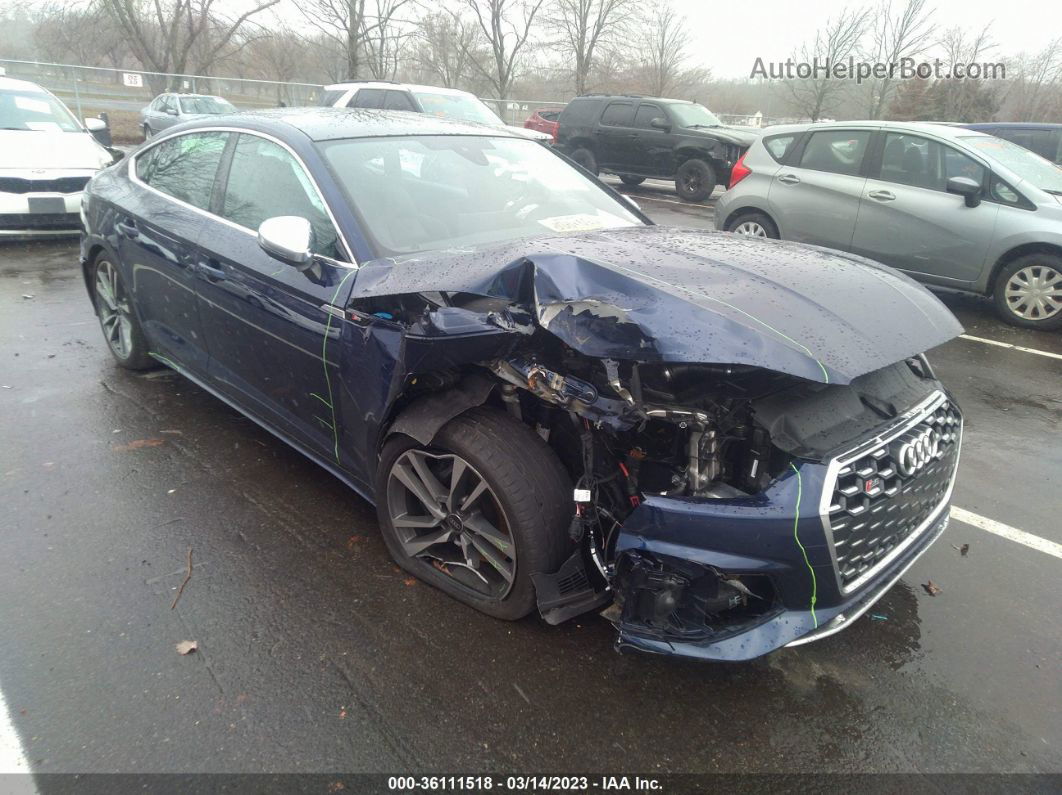 2022 Audi S5 Sportback Premium Plus Blue vin: WAUC4CF5XNA034015