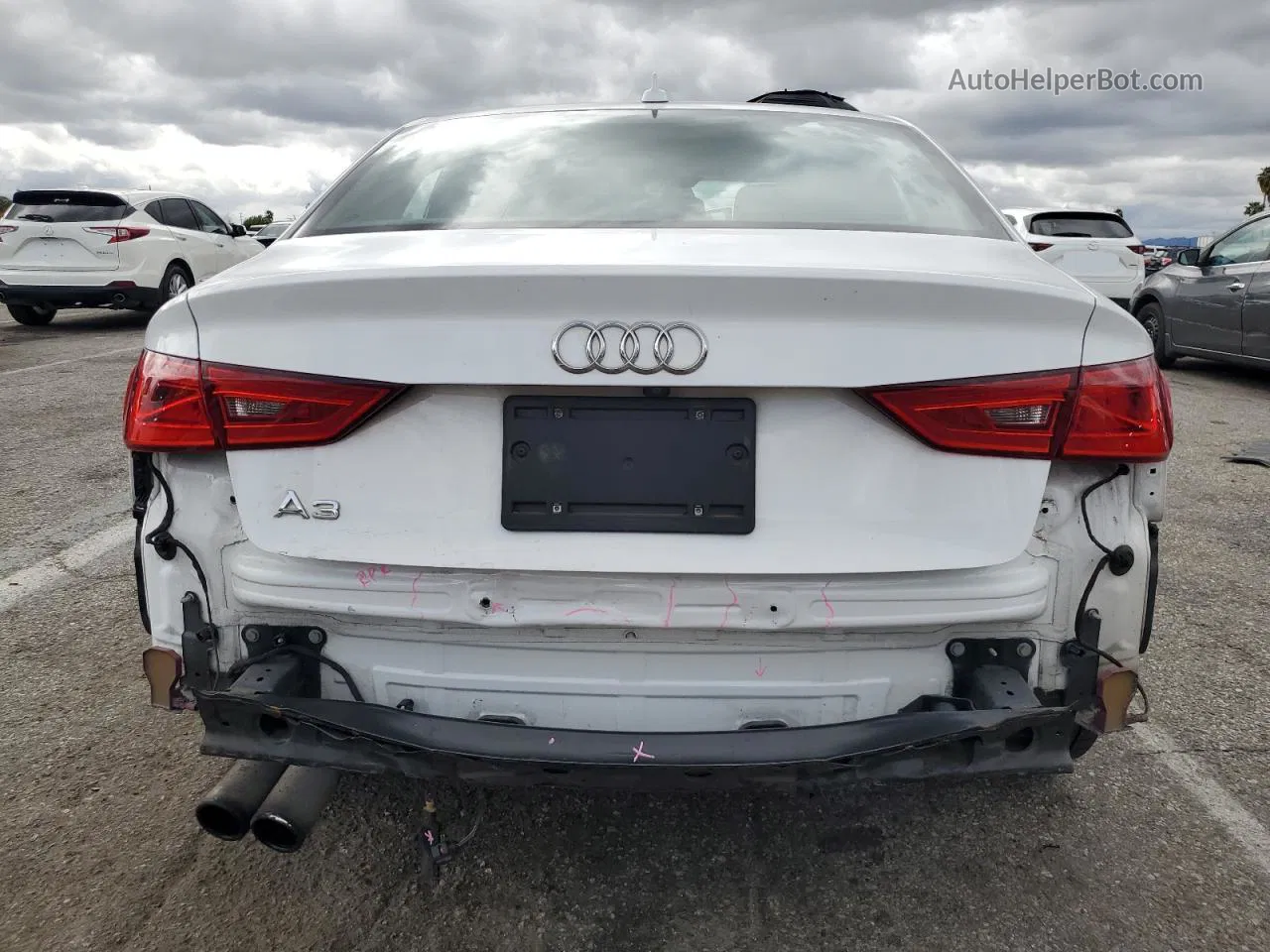 2016 Audi A3 Premium Plus White vin: WAUC7GFF1G1018571