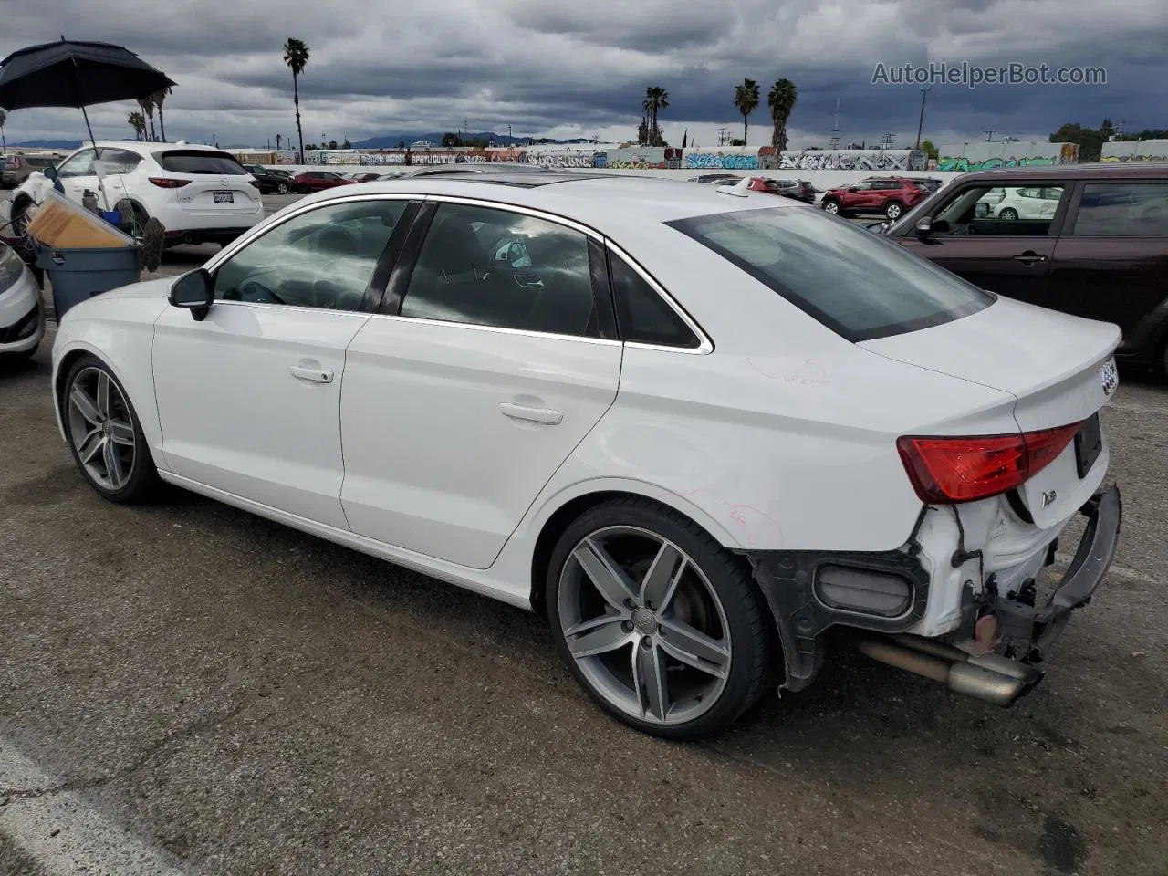 2016 Audi A3 Premium Plus White vin: WAUC7GFF1G1018571