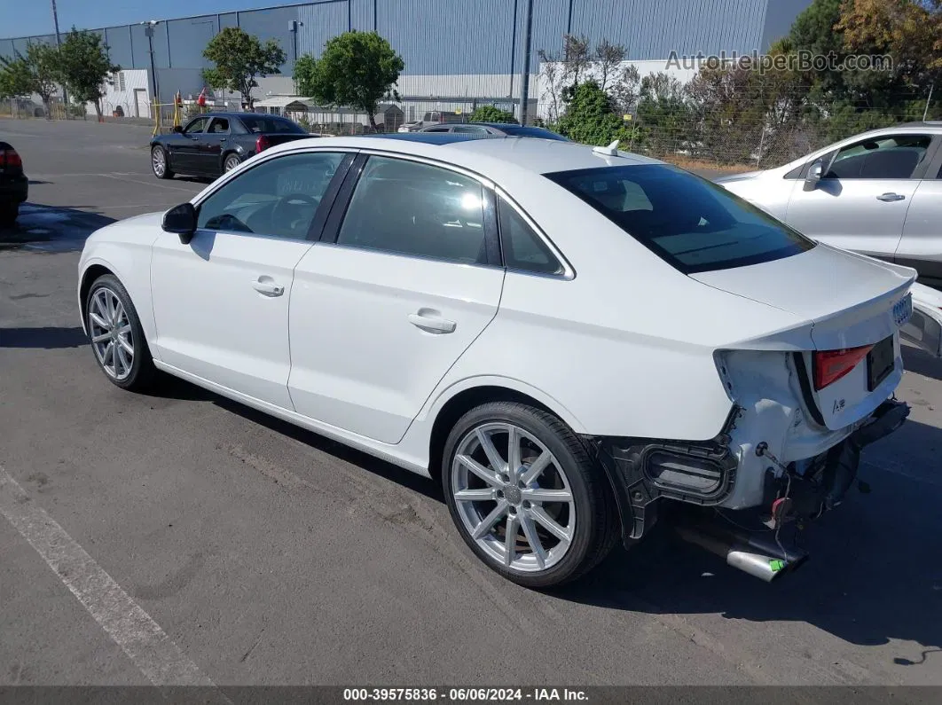 2016 Audi A3 1.8t Premium White vin: WAUC7GFF3G1060630