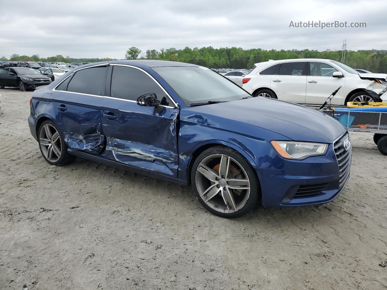 2016 Audi A3 Premium Plus Blue vin: WAUC7GFF3G1094342