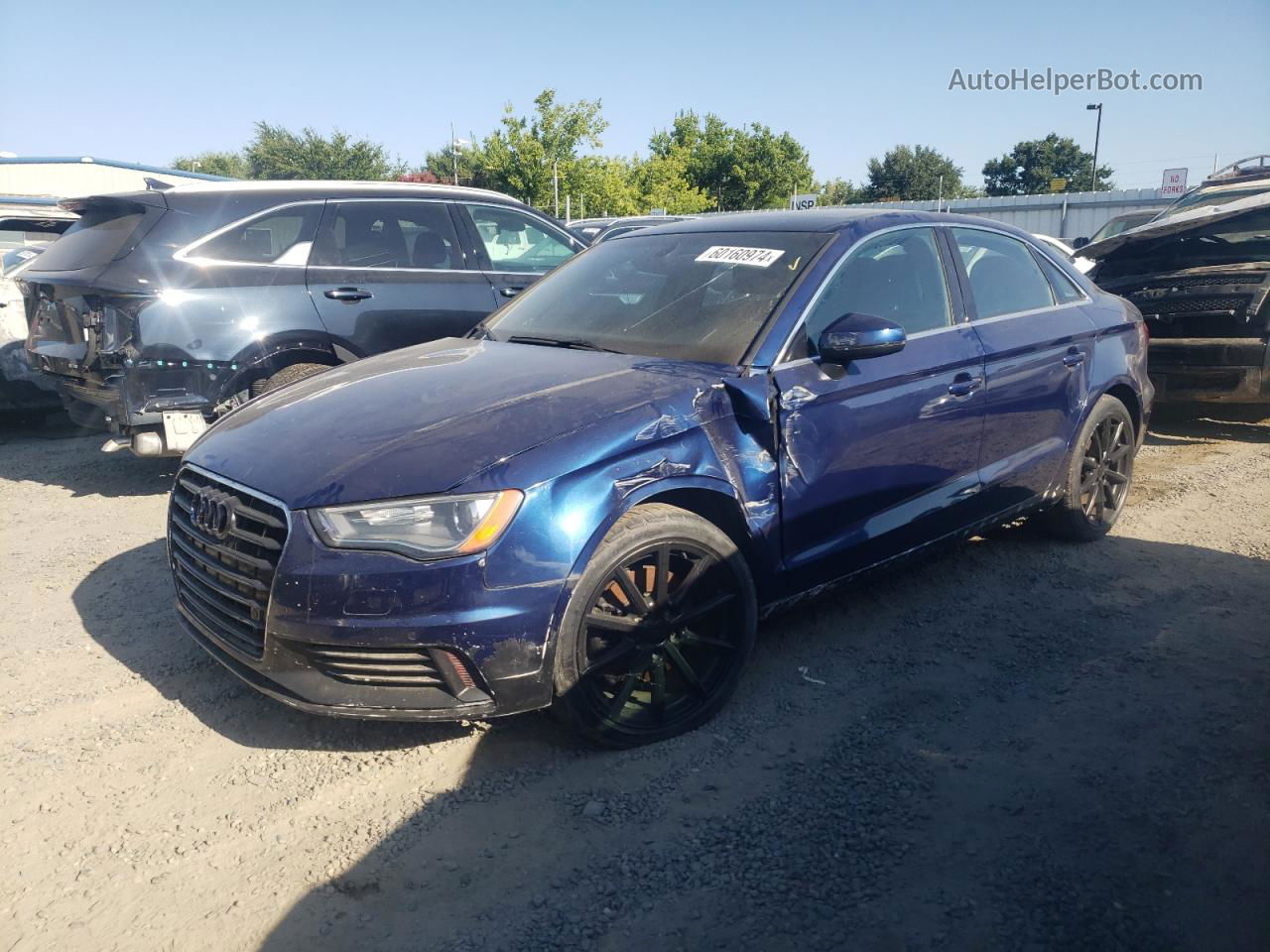 2016 Audi A3 Premium Plus Blue vin: WAUC7GFF8G1008085