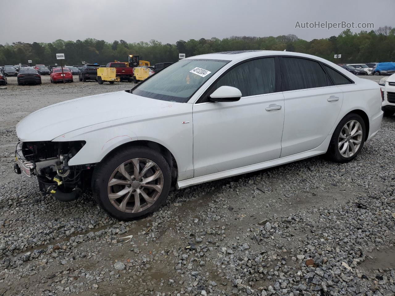 2017 Audi A6 Premium Белый vin: WAUC8AFC3HN100893