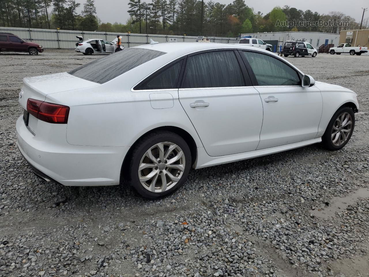 2017 Audi A6 Premium White vin: WAUC8AFC3HN100893