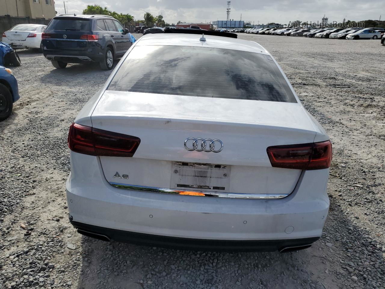 2017 Audi A6 Premium White vin: WAUC8AFC7HN029505