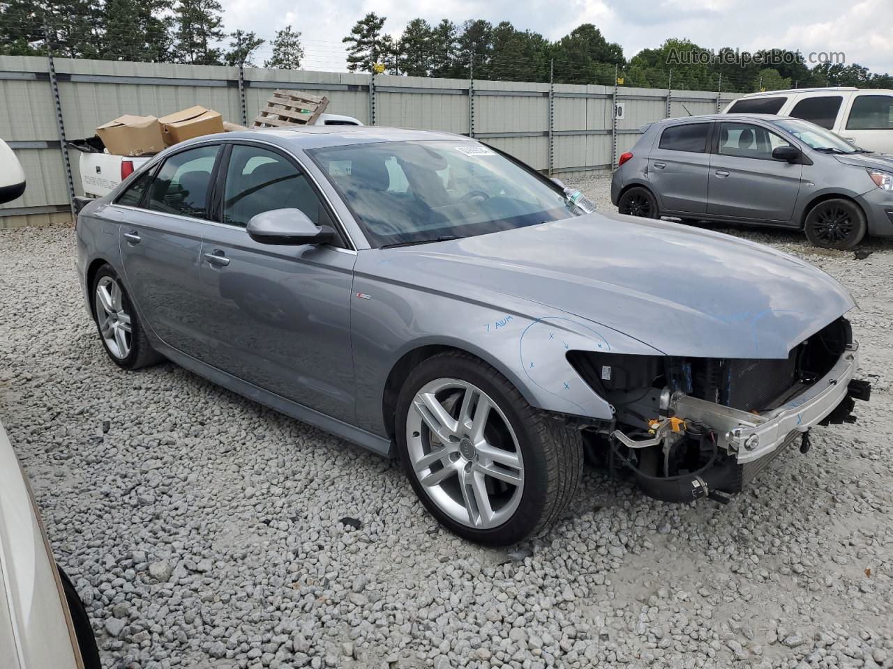 2017 Audi A6 Premium Silver vin: WAUC8AFC7HN055764