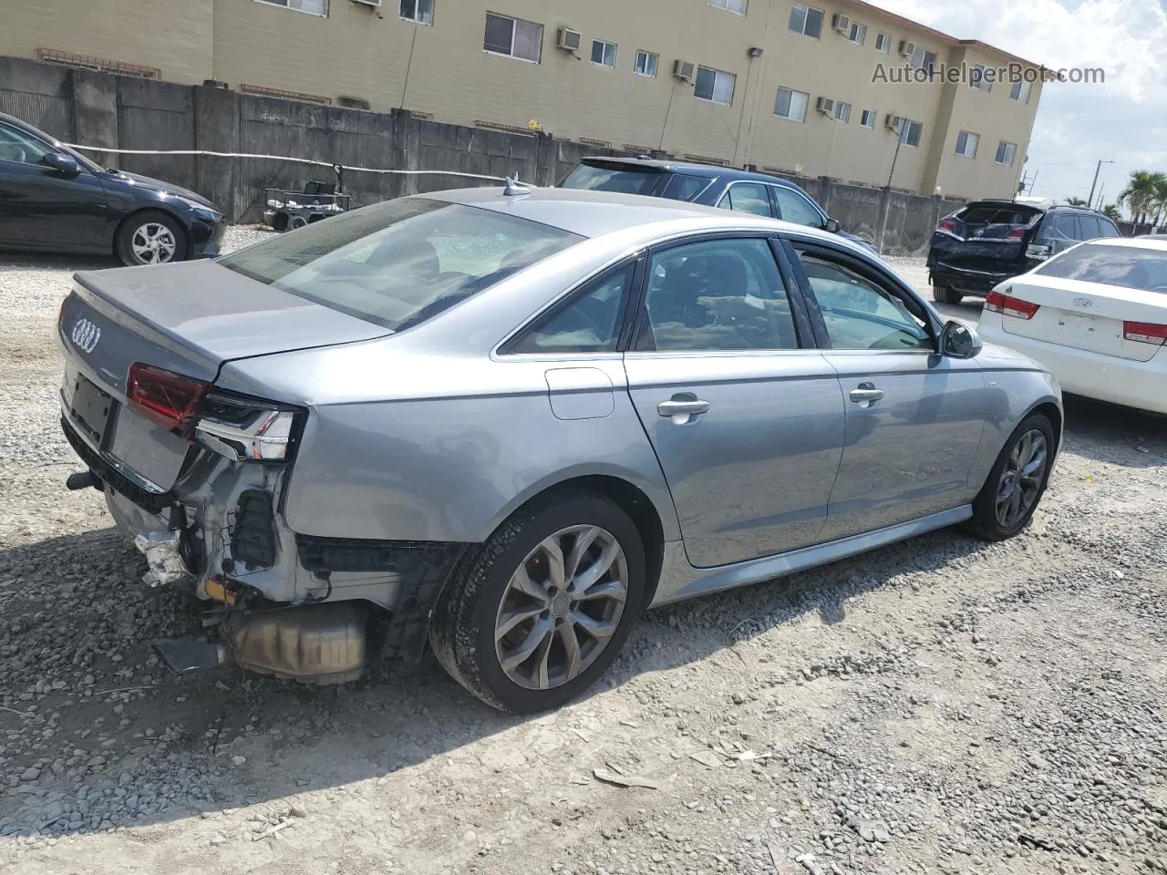 2017 Audi A6 Premium Серый vin: WAUC8AFC7HN134495