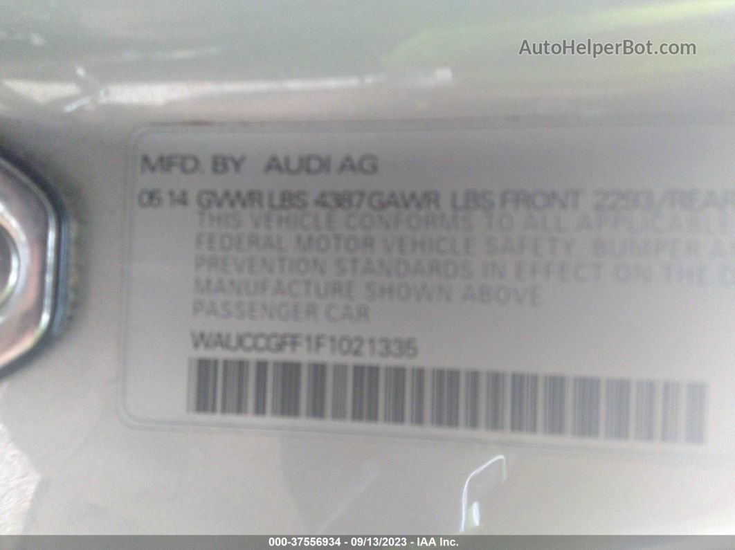 2015 Audi A3 1.8t Premium Plus Silver vin: WAUCCGFF1F1021335