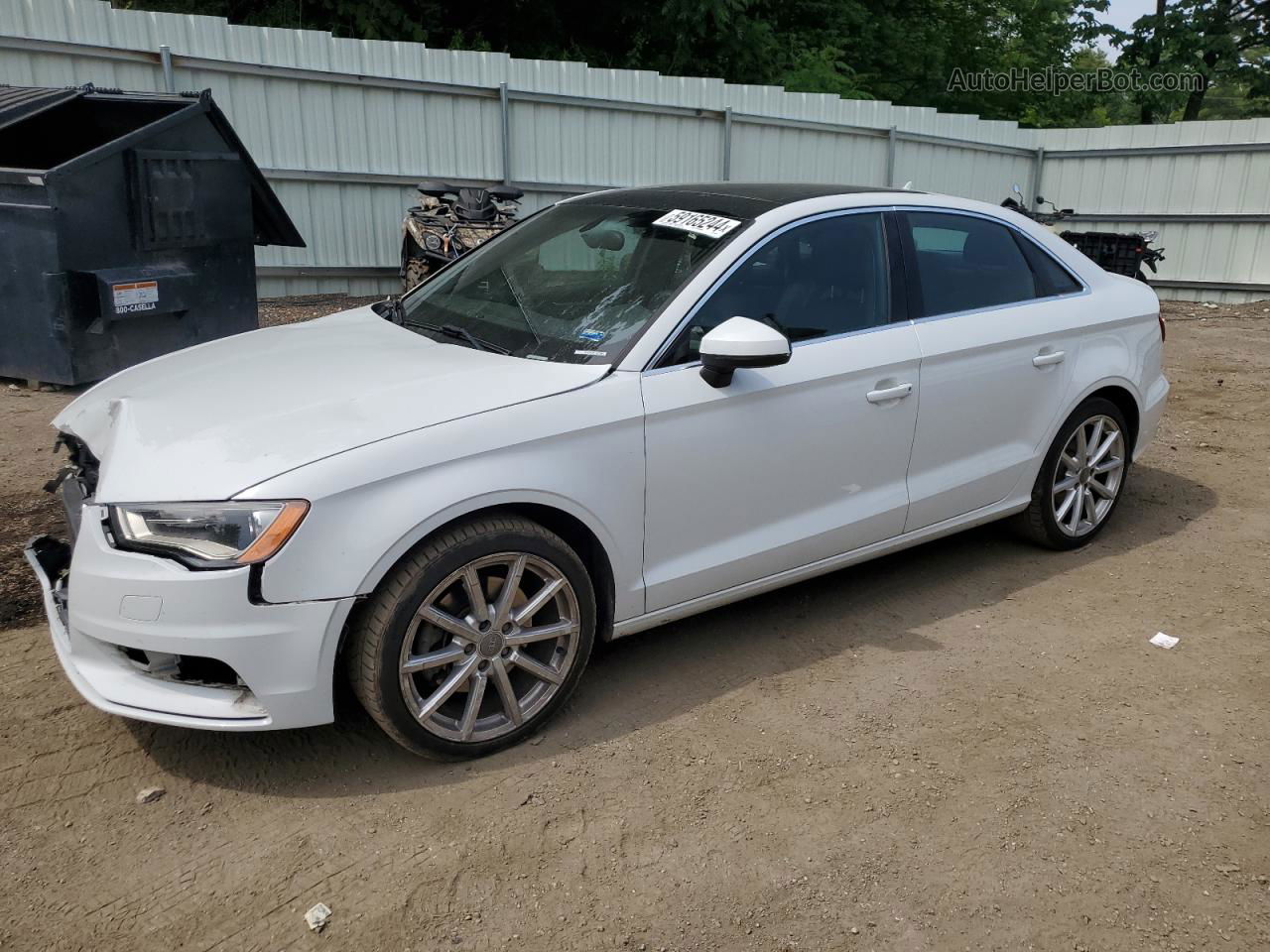 2015 Audi A3 Premium Plus White vin: WAUCCGFF7F1026071