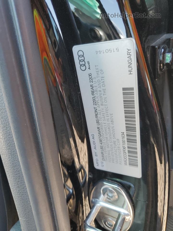 2015 Audi A3 Premium Plus Black vin: WAUCCGFFXF1001634