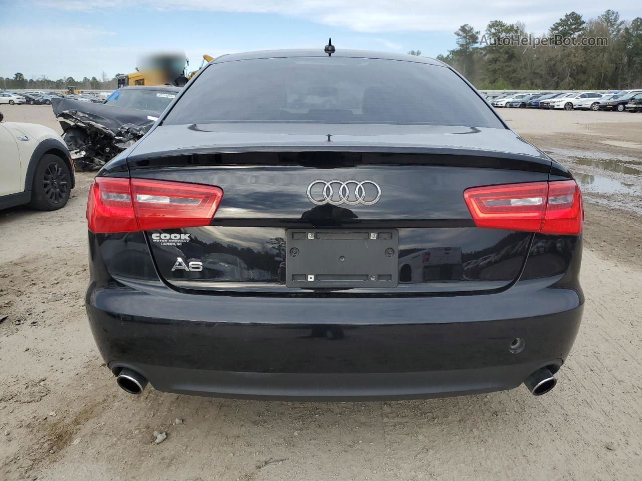 2013 Audi A6 Premium Black vin: WAUCFAFCXDN130120