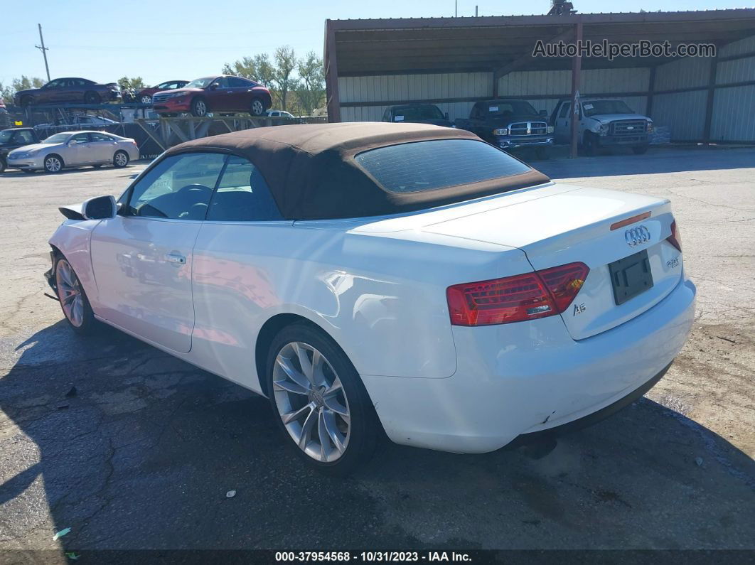 2014 Audi A5 2.0t Premium White vin: WAUCFAFH8EN006103