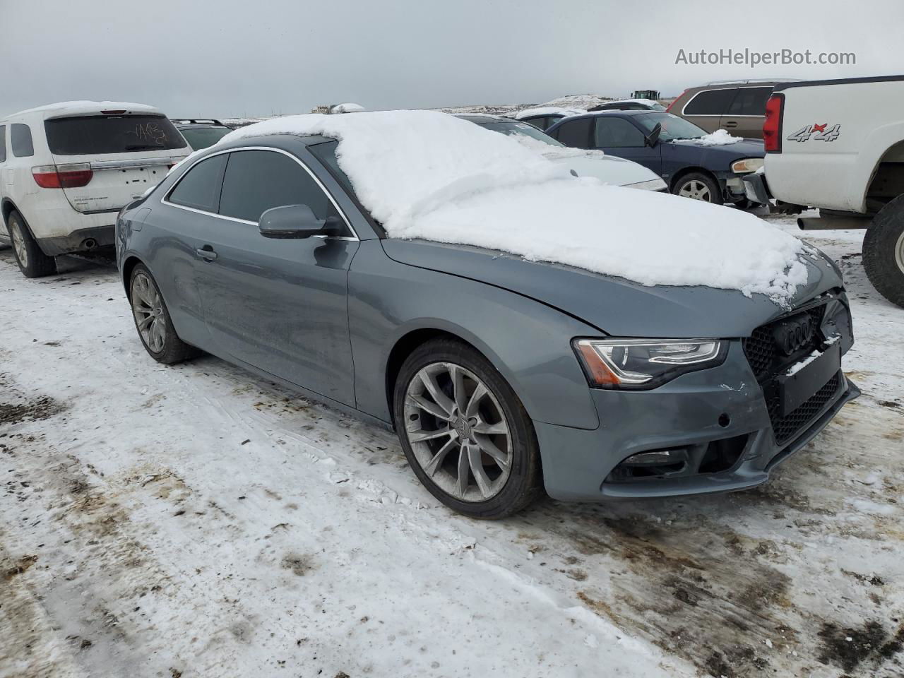 2014 Audi A5 Premium Серый vin: WAUCFAFR0EA004197