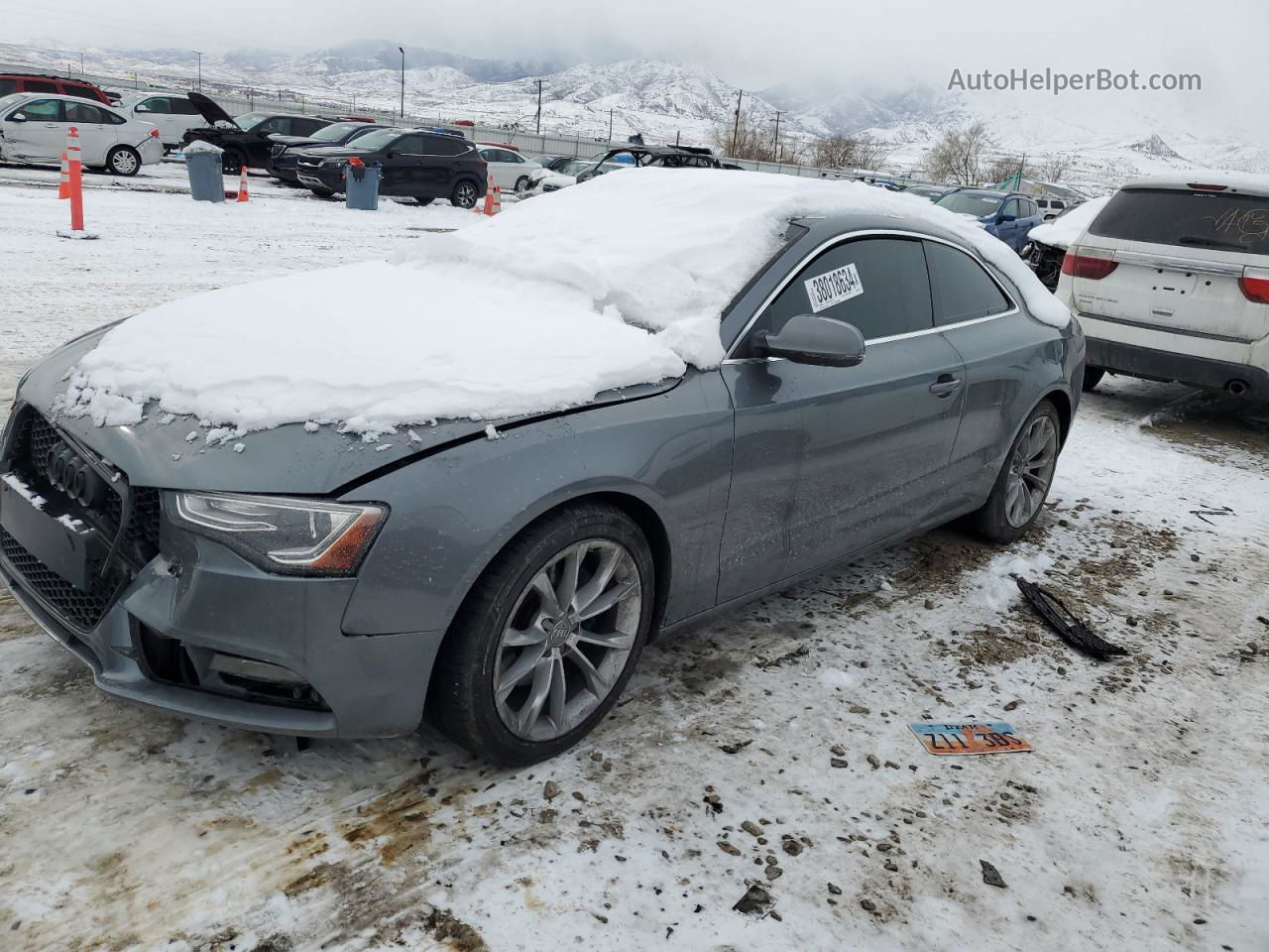 2014 Audi A5 Premium Gray vin: WAUCFAFR0EA004197