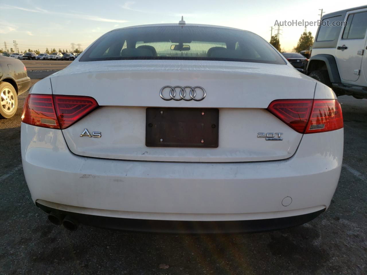 2014 Audi A5 Premium White vin: WAUCFAFR0EA053111