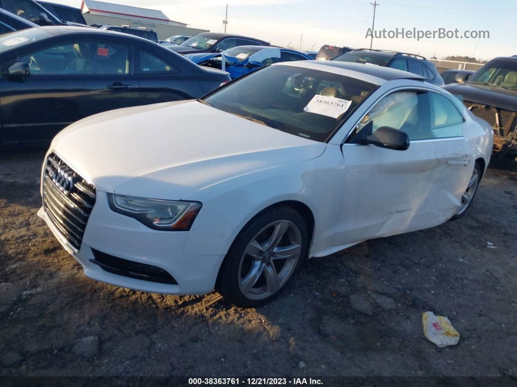 2014 Audi A5 2.0t Premium White vin: WAUCFAFR2EA064076