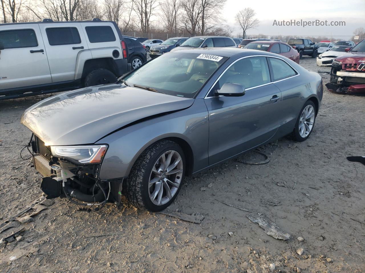 2014 Audi A5 Premium Gray vin: WAUCFAFR4EA020600