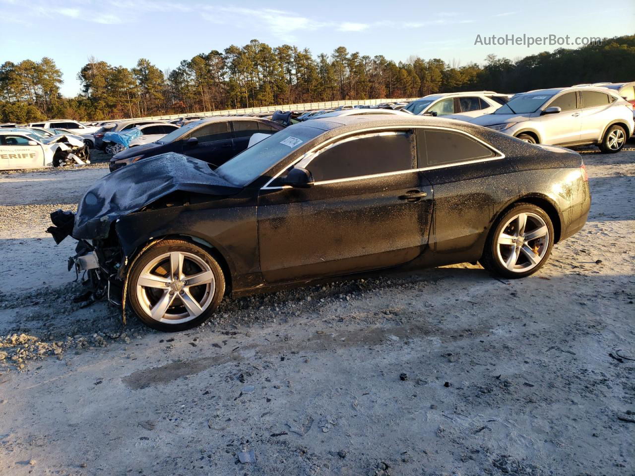 2014 Audi A5 Premium Black vin: WAUCFAFR7EA024589