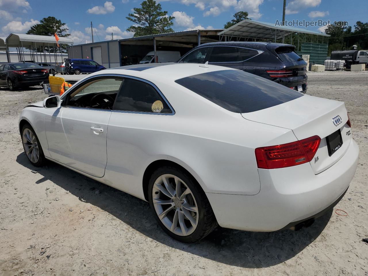 2014 Audi A5 Premium White vin: WAUCFAFR7EA062422