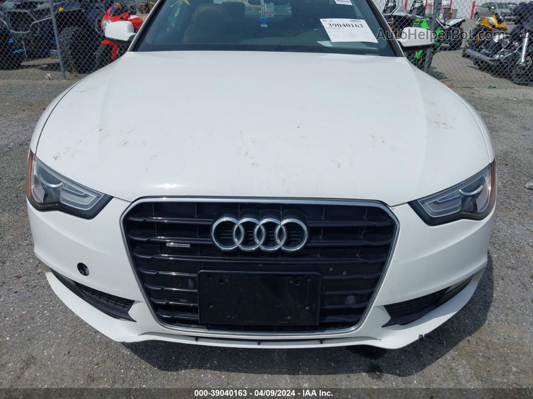 2014 Audi A5 2.0t Premium White vin: WAUCFAFR8EA022947