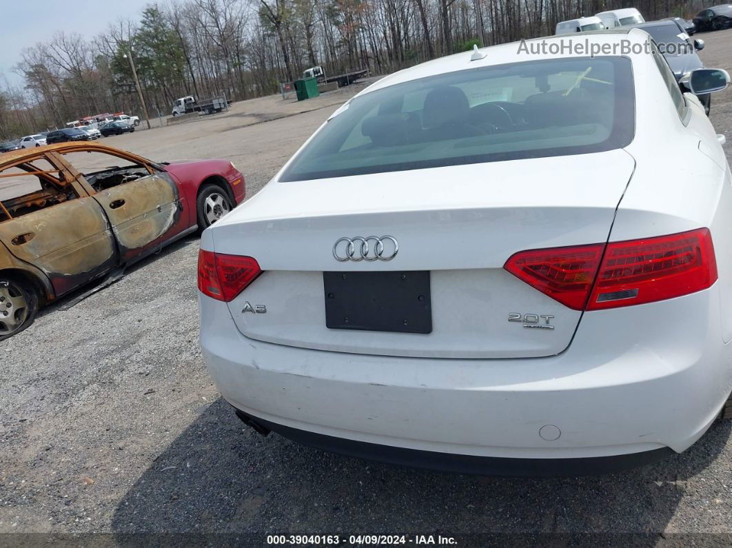 2014 Audi A5 2.0t Premium White vin: WAUCFAFR8EA022947